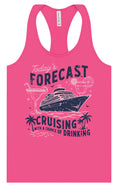 Load image into Gallery viewer, Cruising with a Chance of Drinking Women's Racerback Tank
