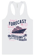 Load image into Gallery viewer, Cruising with a Chance of Drinking Women's Racerback Tank

