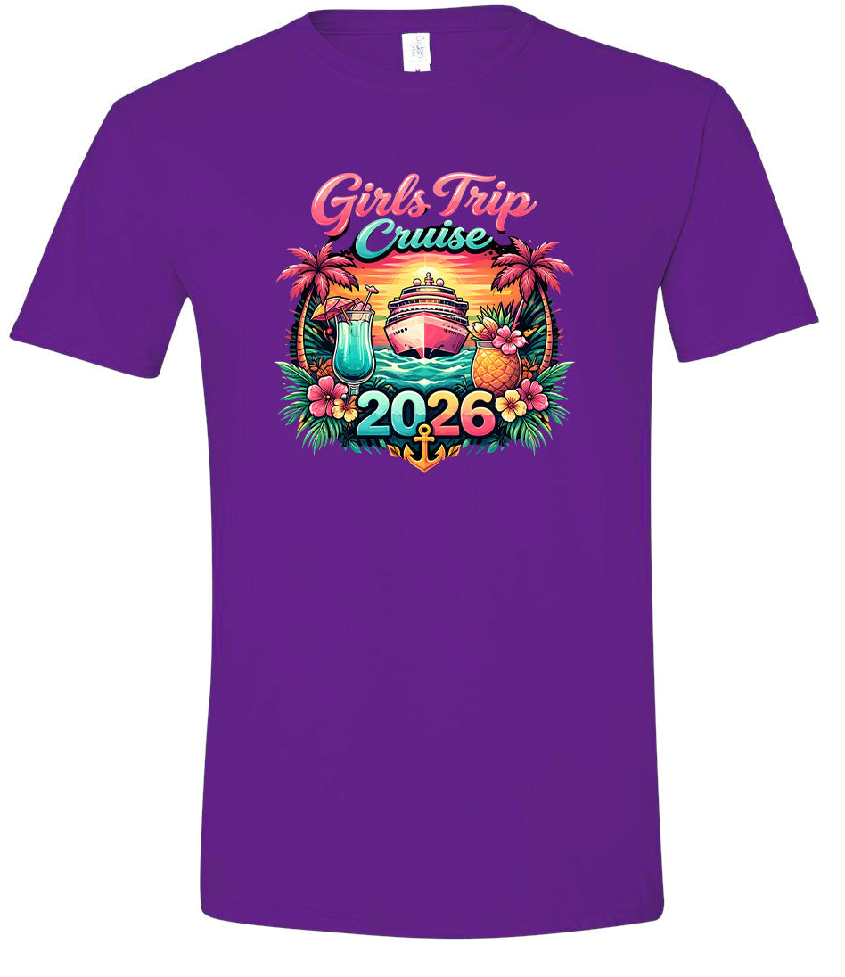Girls Trip Cruise 2026 Children's Gildan Soft Shirt