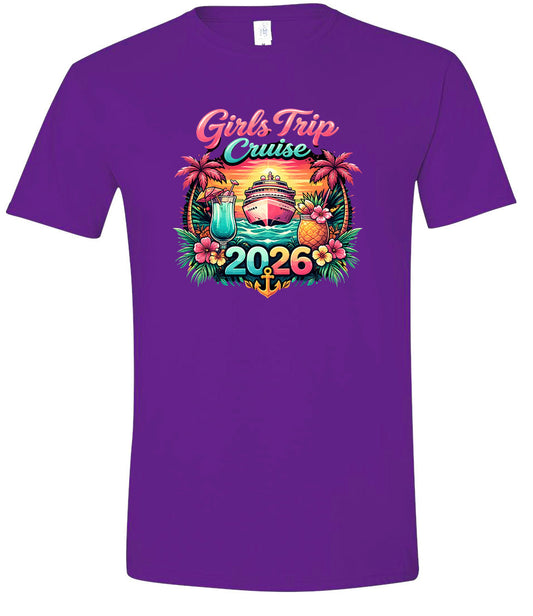 Girls Trip Cruise 2026 Children's Gildan Soft Shirt