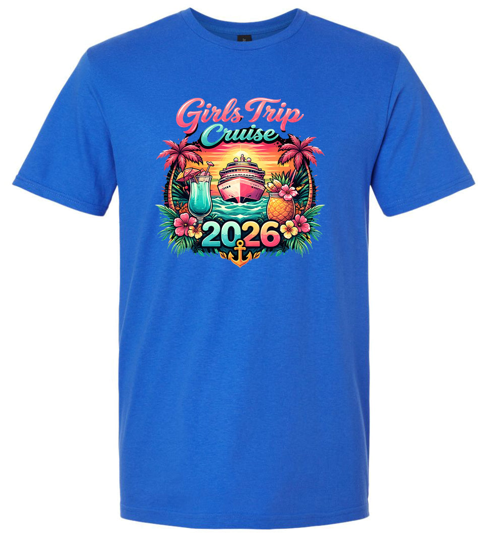 Girls Trip Cruise 2026 Children's Gildan Soft Shirt
