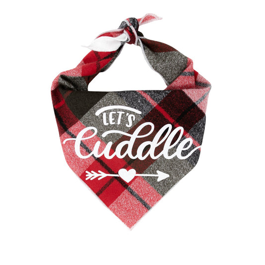 Plaid Dog Bandana | Luxe Flannel dog bandana is Reversible | Christmas Bandana Gift - Southlake Paws