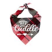 Plaid Dog Bandana | Luxe Flannel dog bandana is Reversible | Christmas Bandana Gift