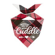 Plaid Dog Bandana | Luxe Flannel dog bandana is Reversible | Christmas Bandana Gift