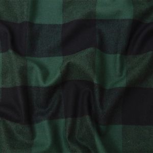 Christmas Dog Bandana - Black & Green Plaid Flannel  - SANTA'S REINDOG - Southlake Paws