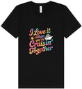 Load image into Gallery viewer, Tie Dye Cruisin' Together Unisex V-Neck Shirt
