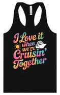 Load image into Gallery viewer, Tie Dye Cruisin' Together Women's Racerback Tank
