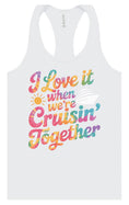 Load image into Gallery viewer, Tie Dye Cruisin' Together Women's Racerback Tank

