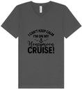 Load image into Gallery viewer, Can't Keep Calm on my Honeymoon Cruise Unisex V-Neck Shirt
