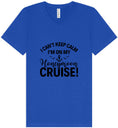 Load image into Gallery viewer, Can't Keep Calm on my Honeymoon Cruise Unisex V-Neck Shirt
