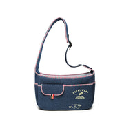 Pet Shoulder Carrier Denim Breathable Adjustable Strap 