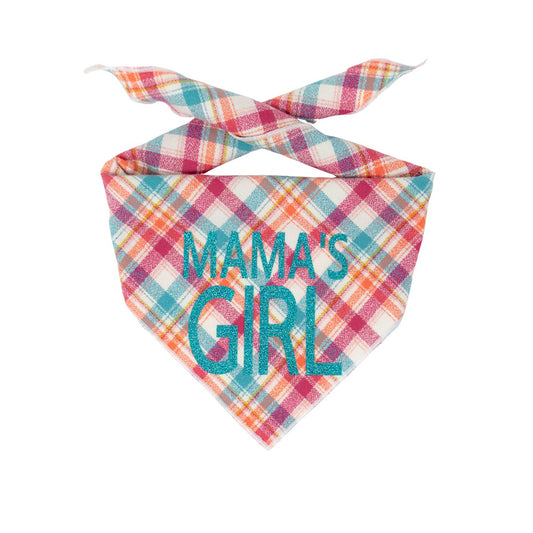 Fall, Winter Plaid Dog Bandana | Luxe Flannel dog bandana is Reversible | Mama's Girl - Southlake Paws