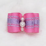 Pearl Bow Lilac & Purple