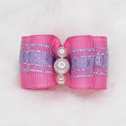Pearl Bow Lilac & Purple