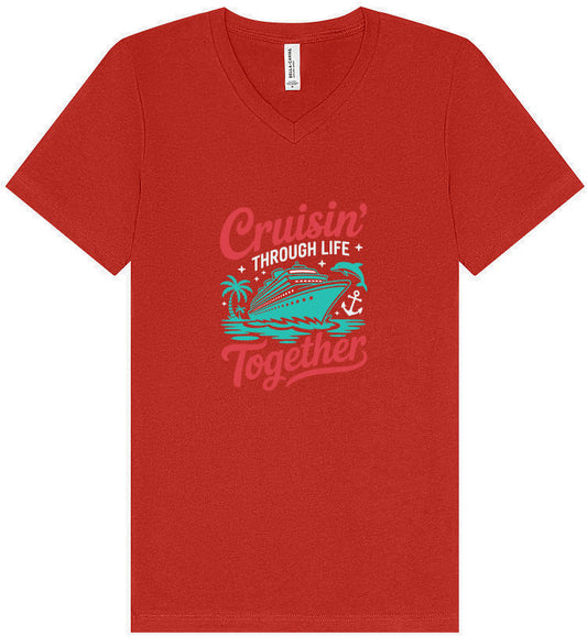 Cruisin' Through Life Together Unisex V-Neck Shirt