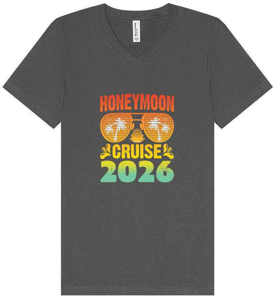 Honeymoon Cruise 2026 Unisex V-Neck Shirt