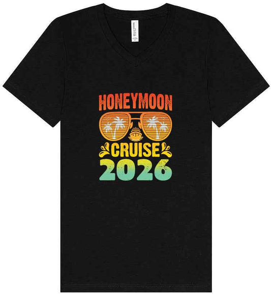 Honeymoon Cruise 2026 Unisex V-Neck Shirt