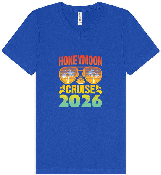 Honeymoon Cruise 2026 Unisex V-Neck Shirt