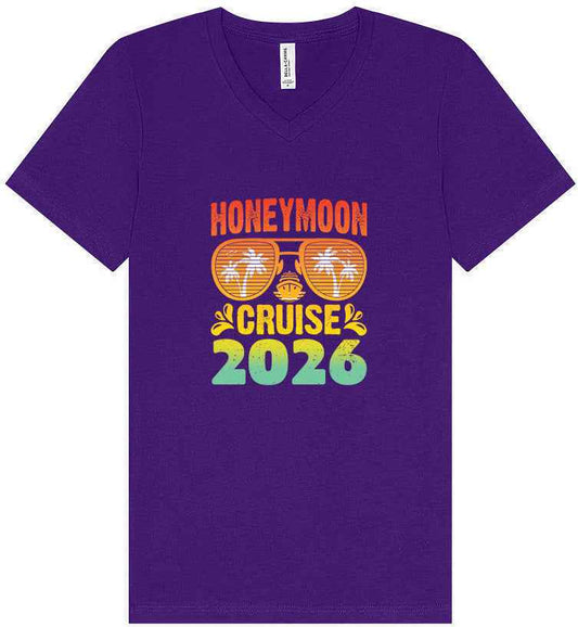 Honeymoon Cruise 2026 Unisex V-Neck Shirt