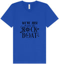 Load image into Gallery viewer, Just Here to Rock the Boat Unisex V-Neck Shirt

