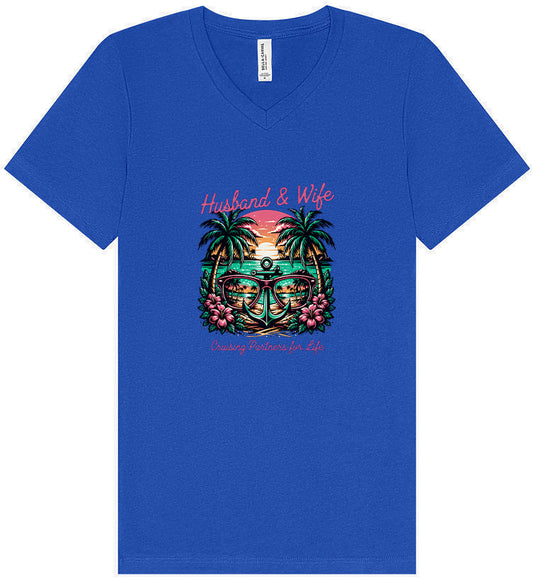 Anchor Husband and Wife Unisex V-Neck Shirt