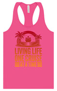 Load image into Gallery viewer, One Cruise at a Time Women's Racerback Tank
