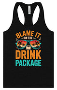 Load image into Gallery viewer, Blame it on the Drink Package Women's Racerback Tank
