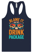 Load image into Gallery viewer, Blame it on the Drink Package Women's Racerback Tank
