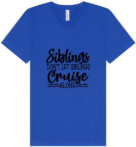 Siblings Don't Cruise Alone Unisex V-Neck Shirt