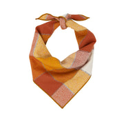 Pumpkin Spice | Flannel Dog Bandana, Plaid Bandana, Fall Bandana, High Quality Fabric, Rust, Orange, Copper