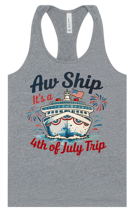 4th of July Cruise Women's Racerback Tank