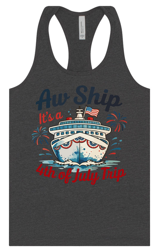 4th of July Cruise Women's Racerback Tank