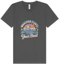 Load image into Gallery viewer, Whatever Floats Your Boat Unisex V-Neck Shirt
