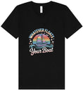 Load image into Gallery viewer, Whatever Floats Your Boat Unisex V-Neck Shirt
