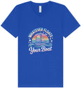 Load image into Gallery viewer, Whatever Floats Your Boat Unisex V-Neck Shirt
