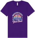 Load image into Gallery viewer, Whatever Floats Your Boat Unisex V-Neck Shirt
