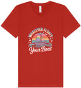 Load image into Gallery viewer, Whatever Floats Your Boat Unisex V-Neck Shirt
