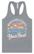 Load image into Gallery viewer, Whatever Floats Your Boat Women's Racerback Tank
