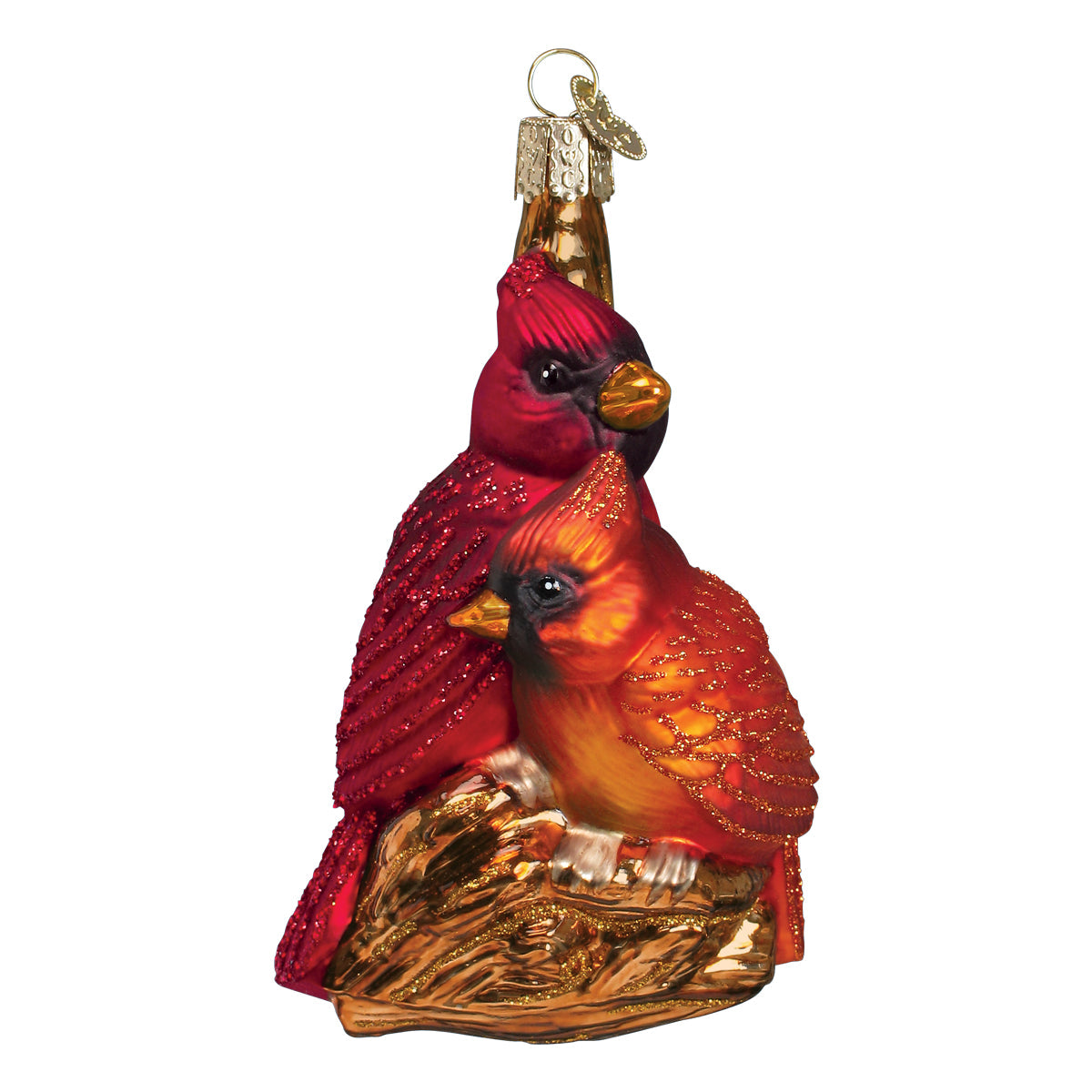 Pair Of Cardinals Ornament - Southlake Paws