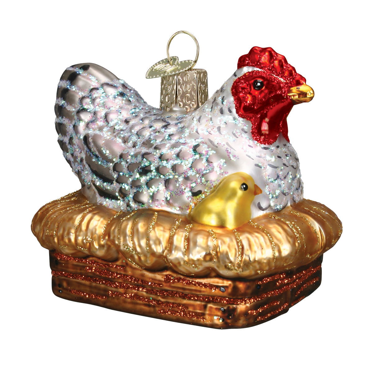 Hen On Nest Ornament - Southlake Paws