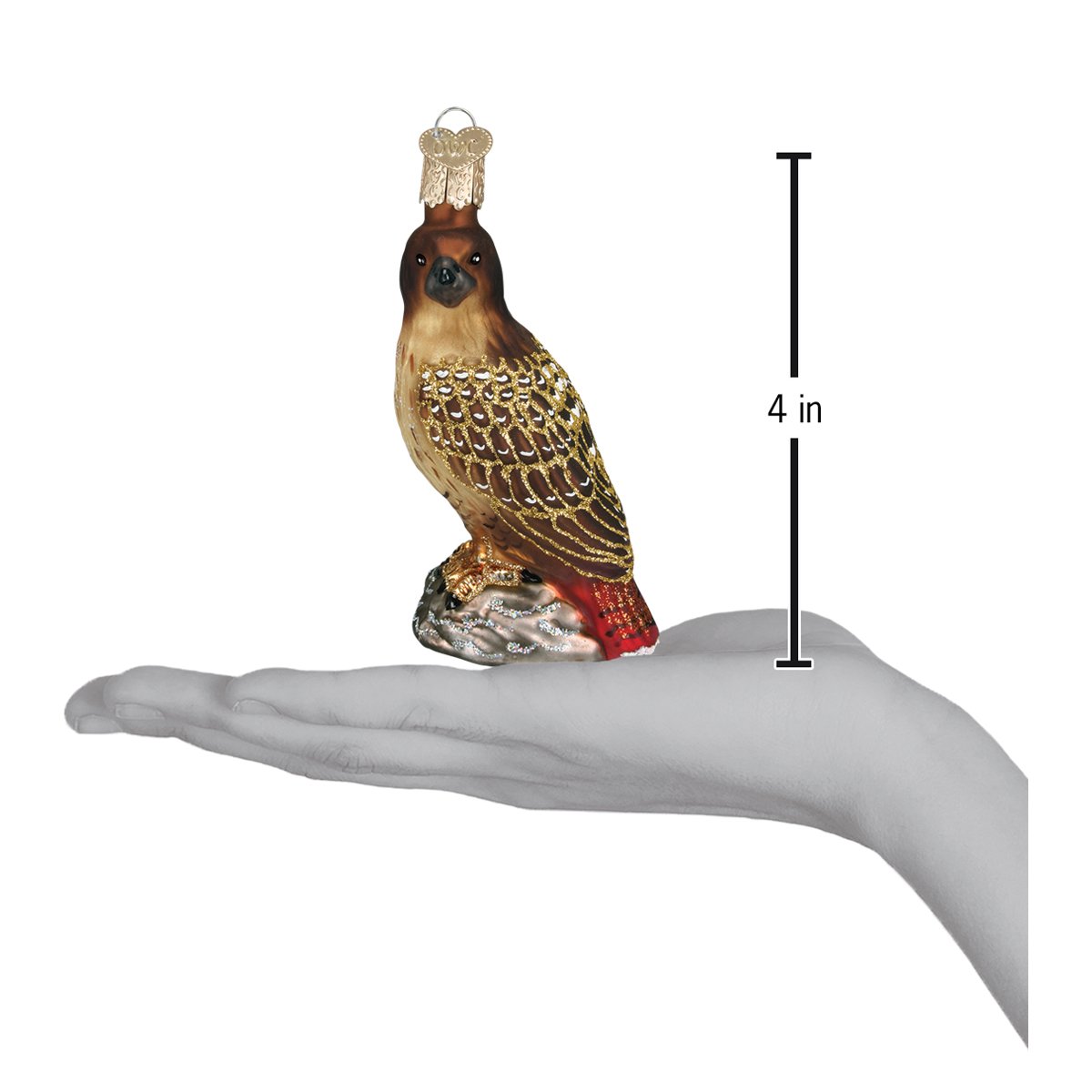 Red-tailed Hawk Ornament - Southlake Paws