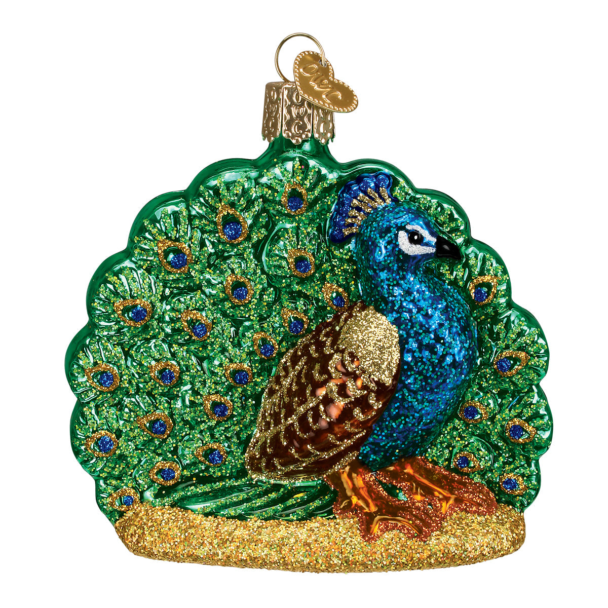 Proud Peacock Christmas Ornament - Southlake Paws