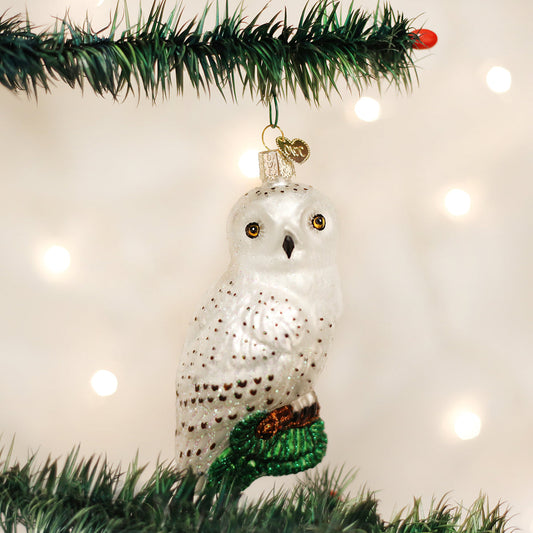 Great White Owl Ornament - Southlake Paws