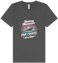 Load image into Gallery viewer, Making Memories, One Cruise at a Time Unisex V-Neck Shirt
