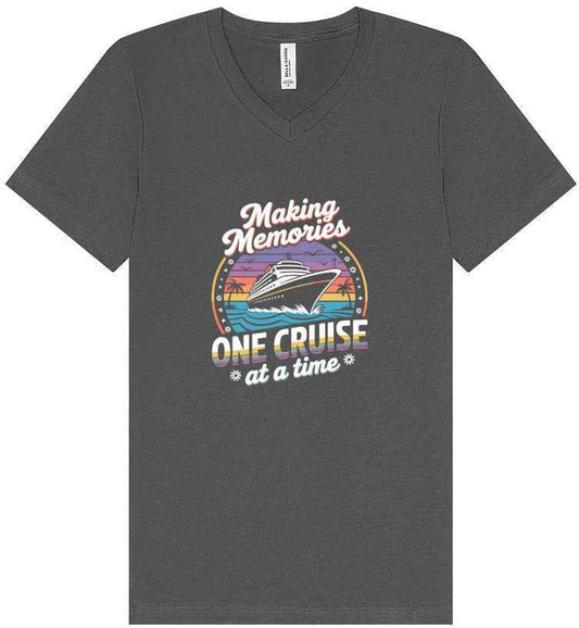 Making Memories, One Cruise at a Time Unisex V-Neck Shirt