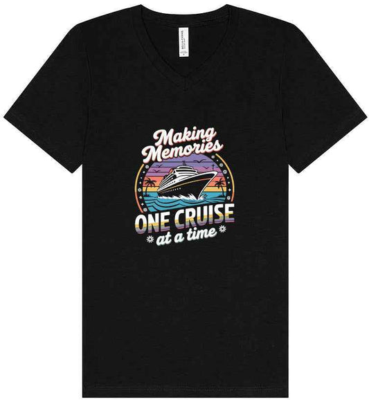 Making Memories, One Cruise at a Time Unisex V-Neck Shirt