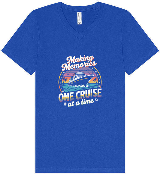Making Memories, One Cruise at a Time Unisex V-Neck Shirt
