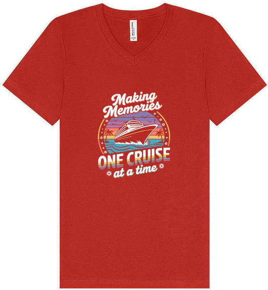 Making Memories, One Cruise at a Time Unisex V-Neck Shirt