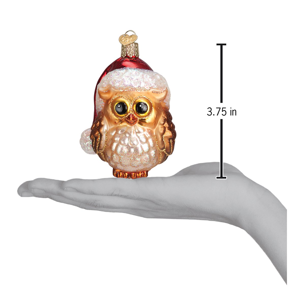 Santa Owl Ornament - Southlake Paws