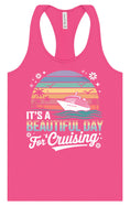Load image into Gallery viewer, Beautiful Day for Cruising Women's Racerback Tank
